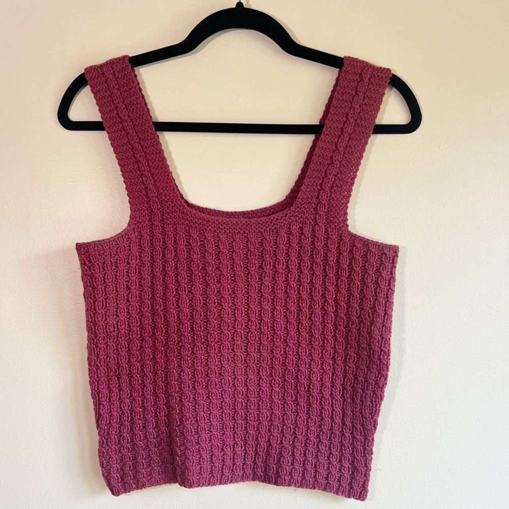 Cropped Knit Tank